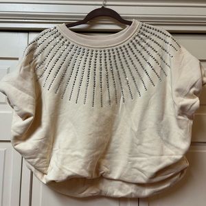 Queen of Sparkles — Rhinestone Burst Bubble Top